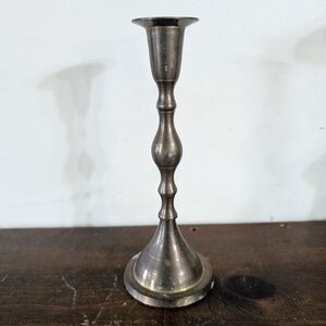 Vintage Solid Brass Taper Candlestick Holder - Classic Baluster Style Victorian